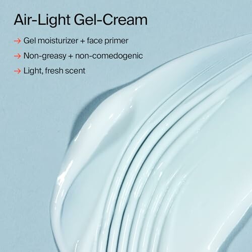 Air-Light Gel-Cream with moisturizer and primer benefits.