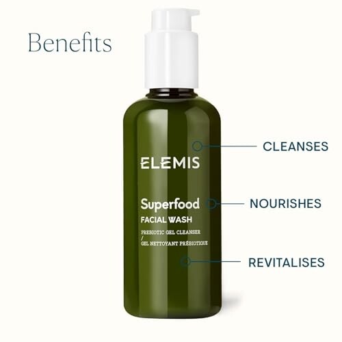 ELEMIS Superfood Facial Wash with cleansing, nourishing, and revitalizing benefits.