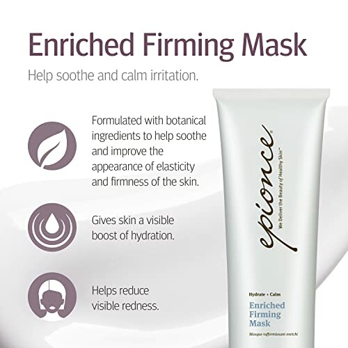 Epionce Enriched Firming Mask with soothing and hydrating benefits.