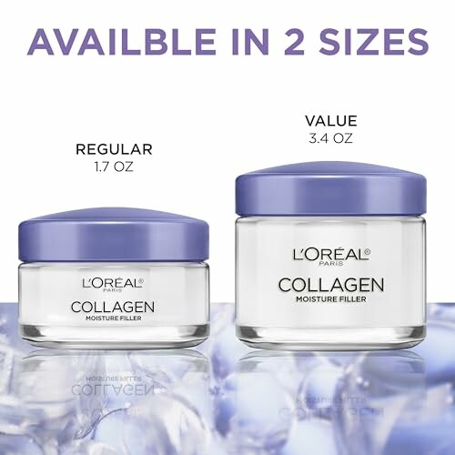 L'Oreal Paris Collagen Moisture Filler in two sizes, 1.7 oz and 3.4 oz.