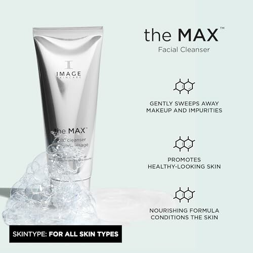 The MAX facial cleanser with benefits and skin type suitability