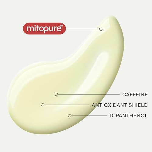 Mitopure cream with caffeine, antioxidant shield, D-panthenol