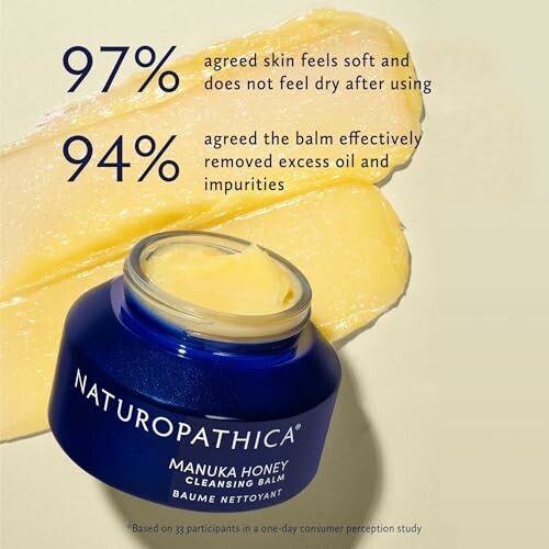 Naturopathica Manuka Honey Cleansing Balm with survey results.