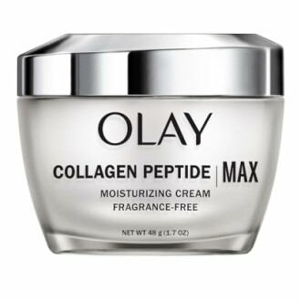 Olay Collagen Peptide Max moisturizing cream jar