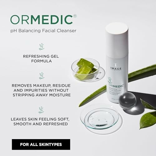 Ormedic pH balancing facial cleanser with aloe and gel