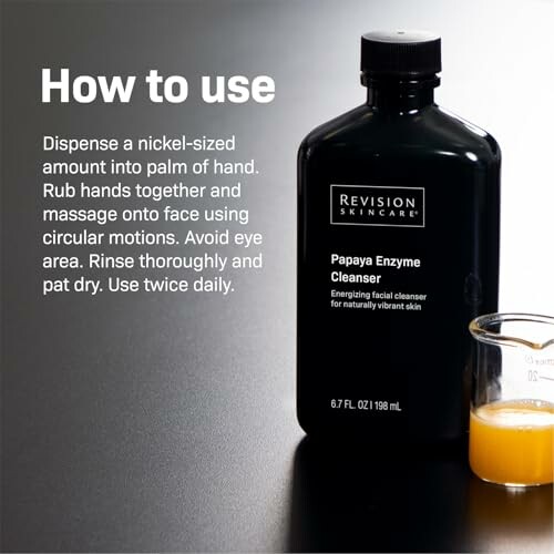 Papaya Enzyme Cleanser with usage instructions