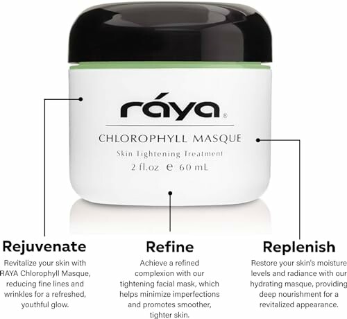 Raya Chlorophyll Masque with rejuvenate, refine, replenish benefits