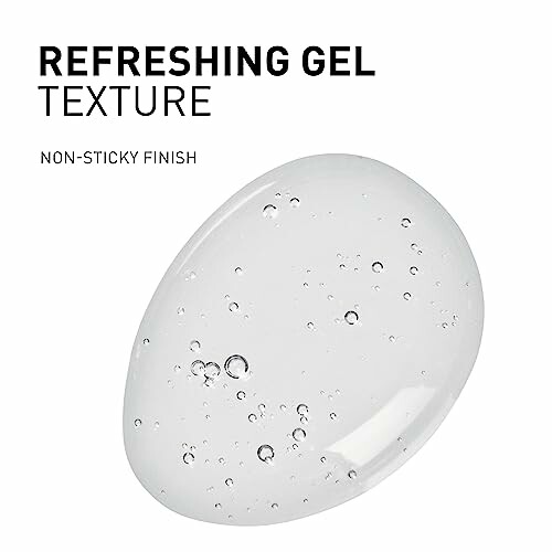 Clear gel texture with non-sticky finish