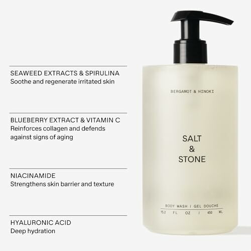 Salt & Stone body wash with natural extracts