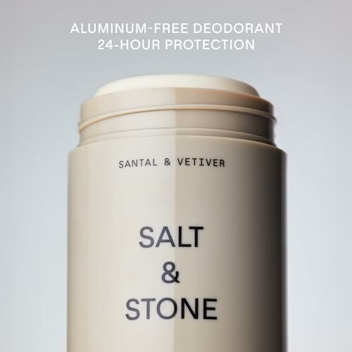 Salt & Stone aluminum-free deodorant with 24-hour protection.