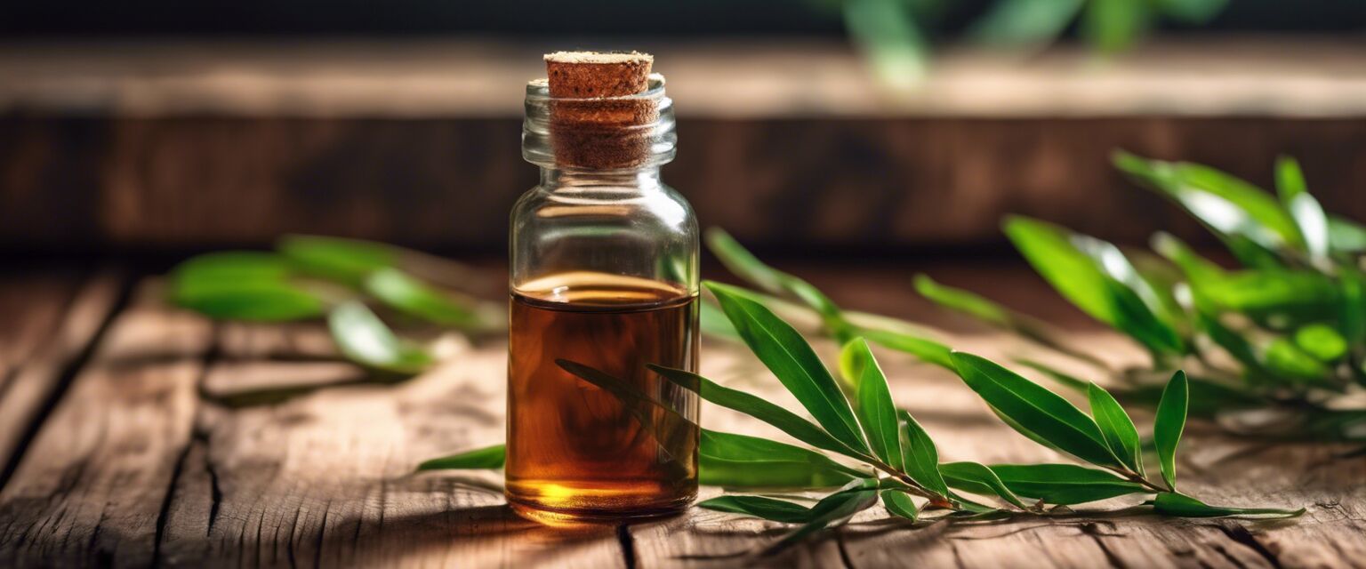 Tea tree oil for acne treatment